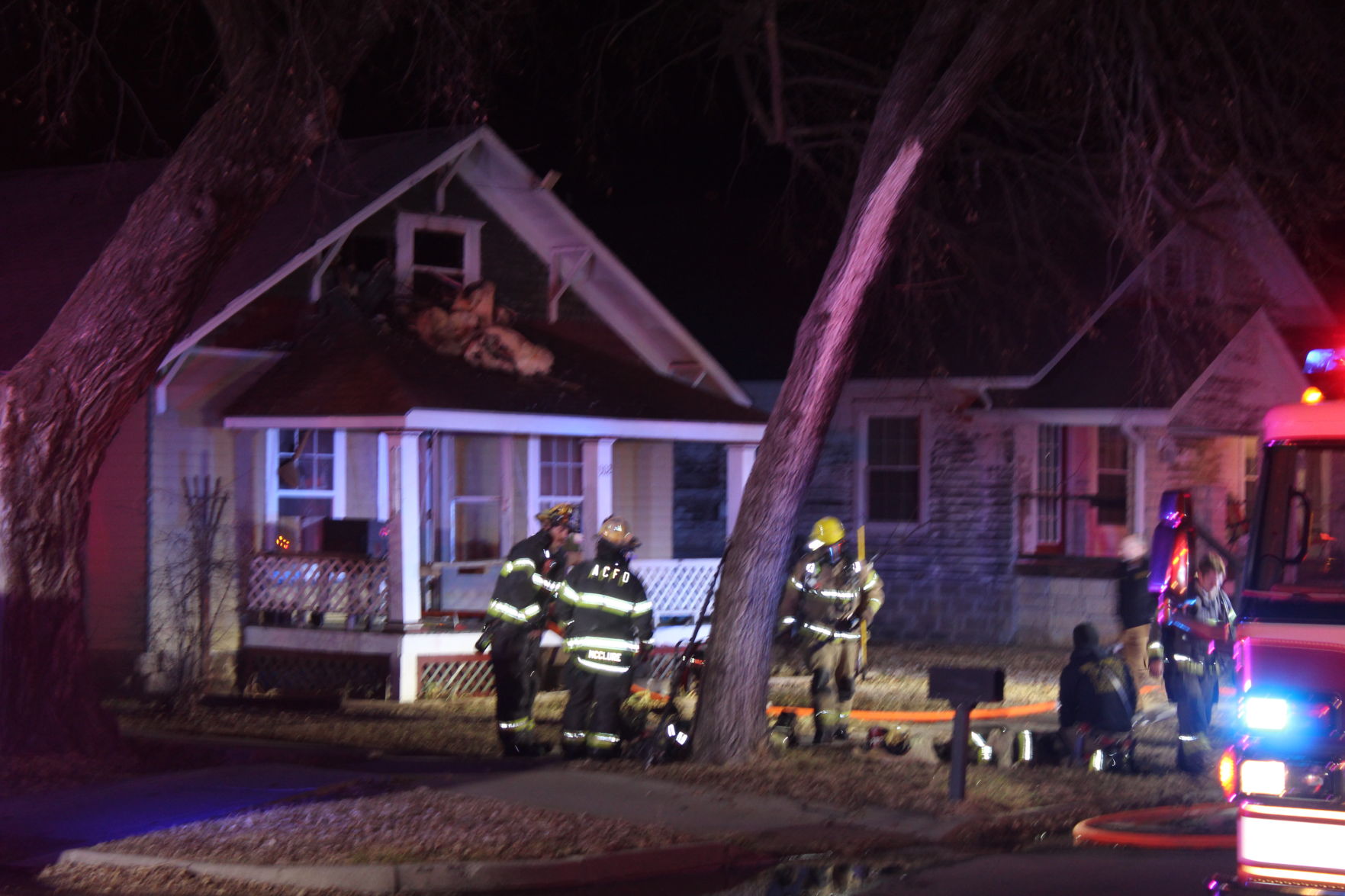 Structure fire in Winfield